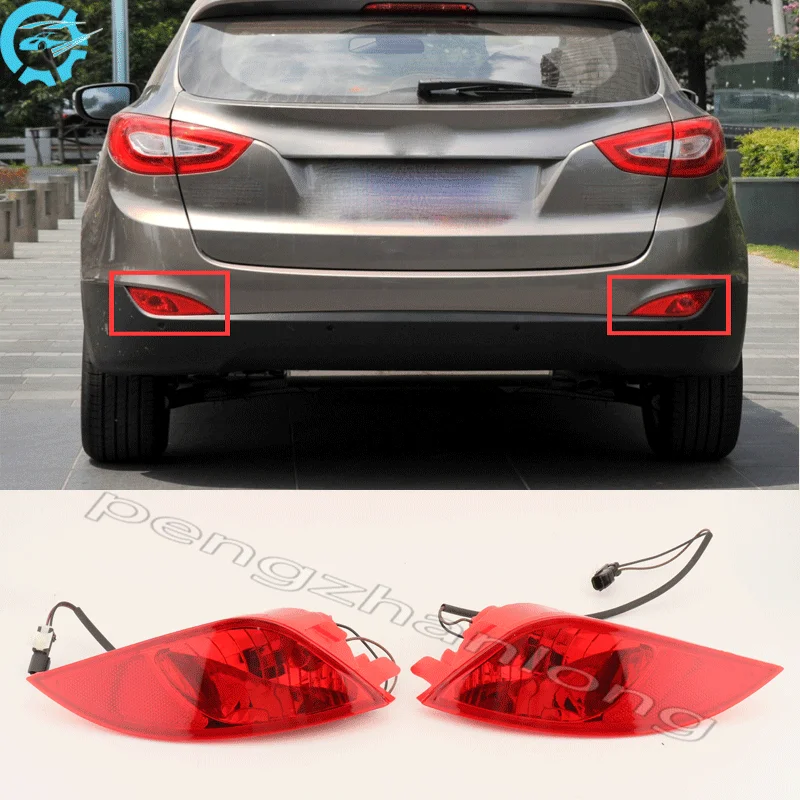 Car Fog Light With BUlb For Hyundai IX35 2010 2011 2012 2013 2014 2015 Rear Bumper Brake Light Tail Light Stop Lamp 92405-2Z300