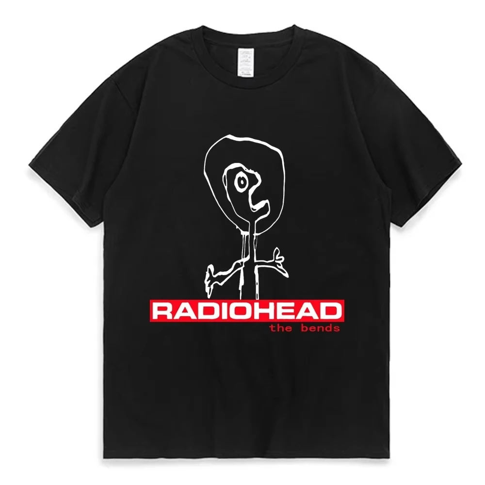 Radiohead The Bends Graphic Men T Shirts 90s Vintage Punk Hip Hop Short Sleeve Tee Shirt Streetwear T-shirt Male Men T Shirts image 3