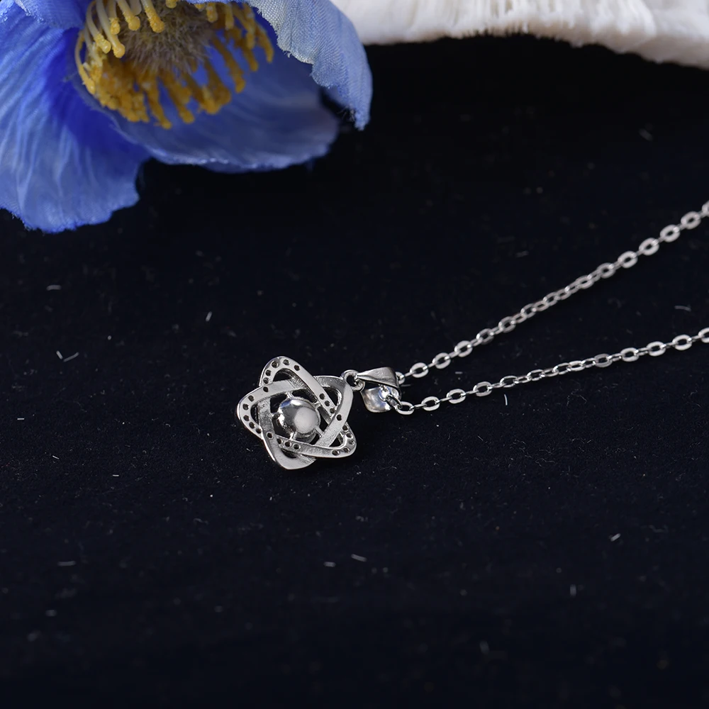 ITSMOS Halskette mit Anhänger aus natürlichem Labradorit-Silber, blauer Stern, Mondlicht, Edelstein-Halskette für Frauen, romantischer zierlicher Schmuck – Detail 18