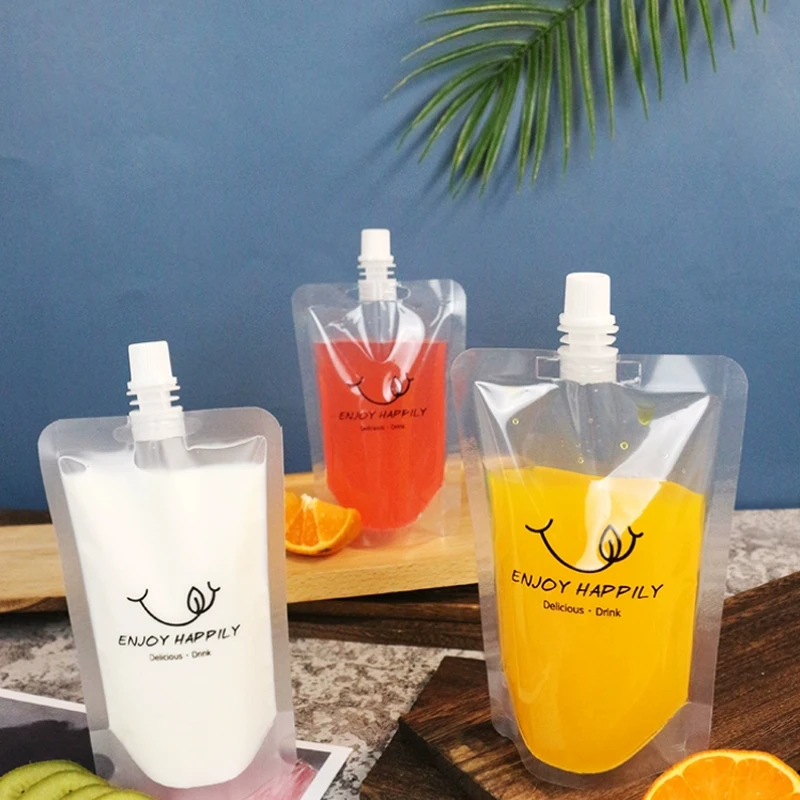 Customized Food Grade Beverage Dispenser Liquid Bag Can Be Frozen Juice Soup Drink Plastic Bag