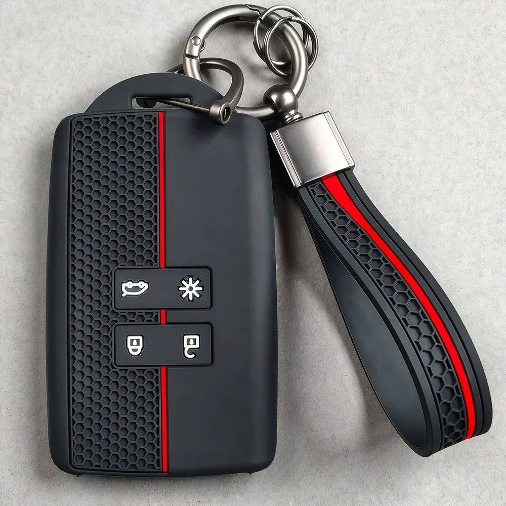 2026 1 Stück Neue Silikon-Schlüsselhülle für Renault Megane Austral Kadjar Clio Captur Arkana Koleos Zoe Scenic Dacia Sand – Detail 5