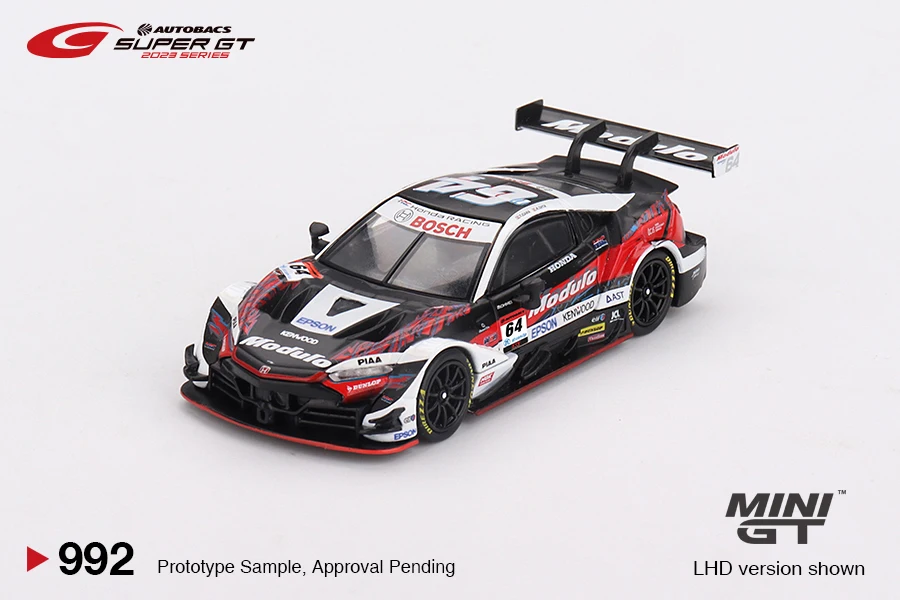 

MINIGT 1/64 Honda NSX-GT Type S GT500 #64 2003 MGT00992-BL Car Alloy Vehicle Diecast Metal Model Kids Toys for Boys
