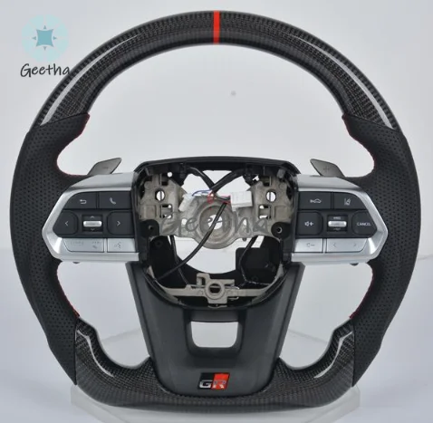 For Customized Forged Carbon Fiber Steering Wheel for Toyota LC300 LC200 LC79 Camry Landcruiser FJ Corolla-Model Land Cruiser 20 view 4