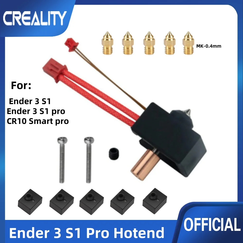 Sprite Extruder Upgrade Heater Block Kit for Creality, Ender 3 S1 Pro Hotend with 5 Copper Plated Nozzles and 4 Silicone Socks