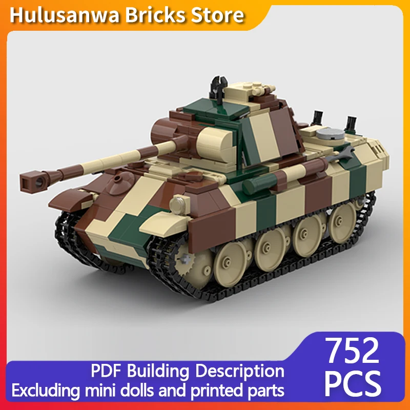 

Panzer V Ausf G Panther WW2 Военные танки Модель MOC Строительные кирпичи Военное оборудование Модульные технологии Подарки Праздничные детские игрушки