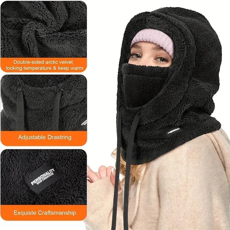 

Adjustable Winter Balaclava Hat Windproof,Ear Protection,Thick and Warm,Suitable for Outdoor Travel/Sports/Shopping/Socializing