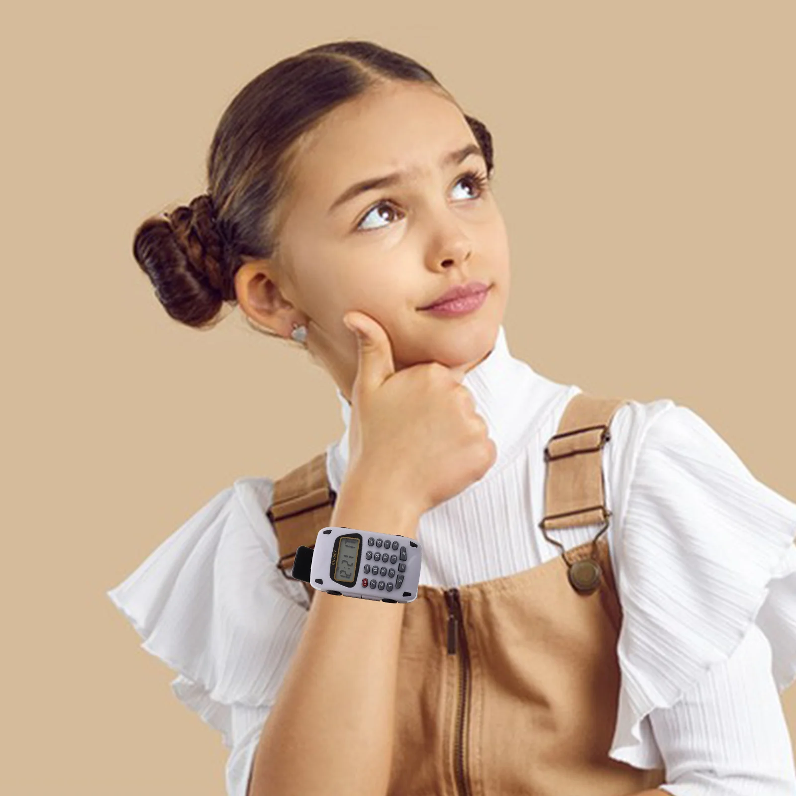 2 Stück Kinder-Taschenrechner-Uhr Tragbare Multifunktions-Digitaluhr für Kinder Mathematik-Lernwerkzeug Schulgebrauch Arithmetik