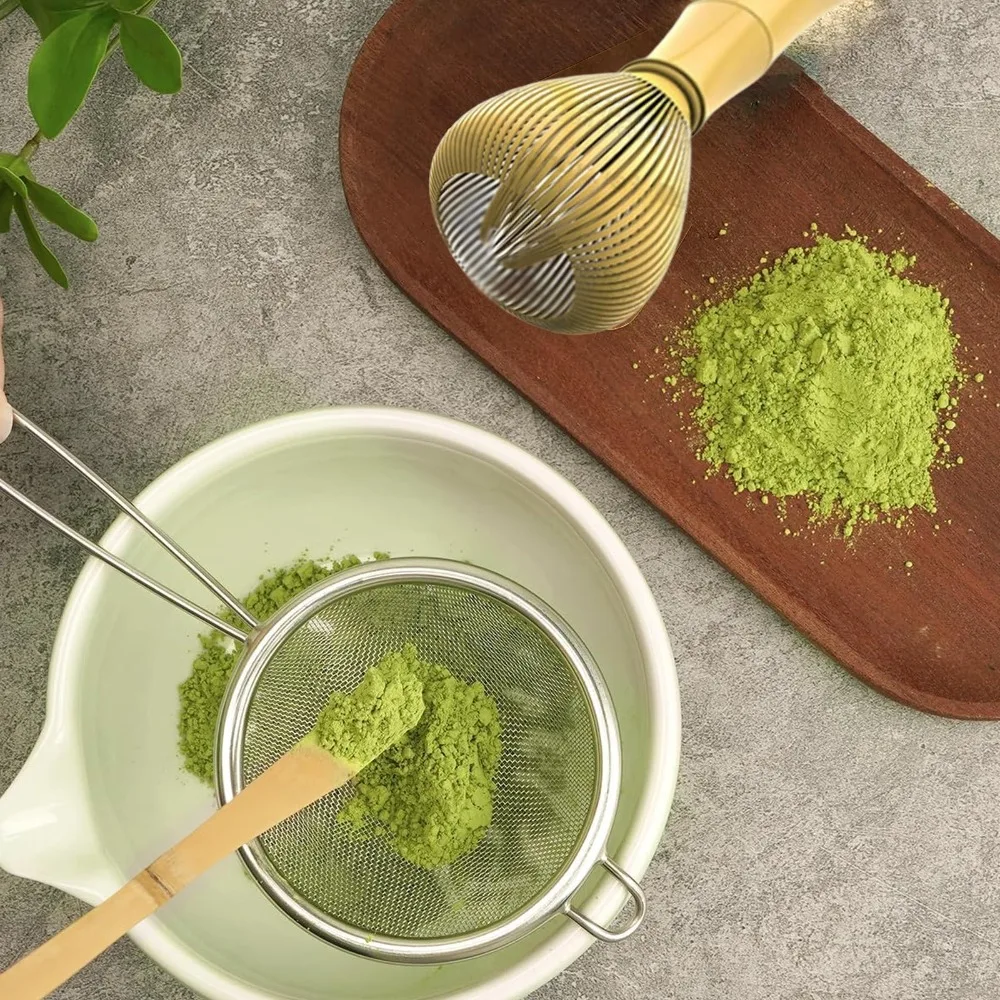 Reusable Matcha Whisk New Food Grade ABS Resin Whisk Green Tea Powder Whisk Tea Brush With Whisk Holder