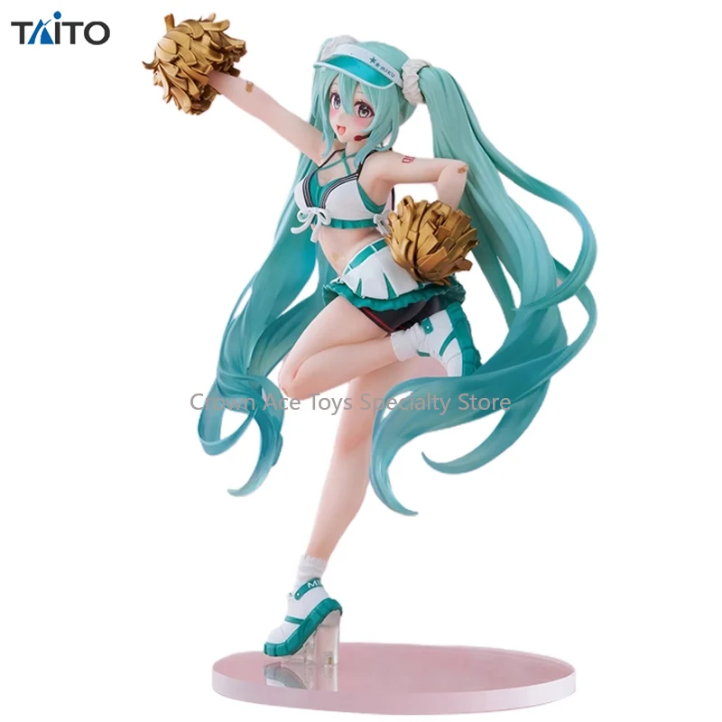 

TAiTO Fashion Vocaloid Hatsune Miku Cheerleading Uniform Ver. 18cm Anime Action Manga Figures Nice Model Gifts Doll Trendy Toys