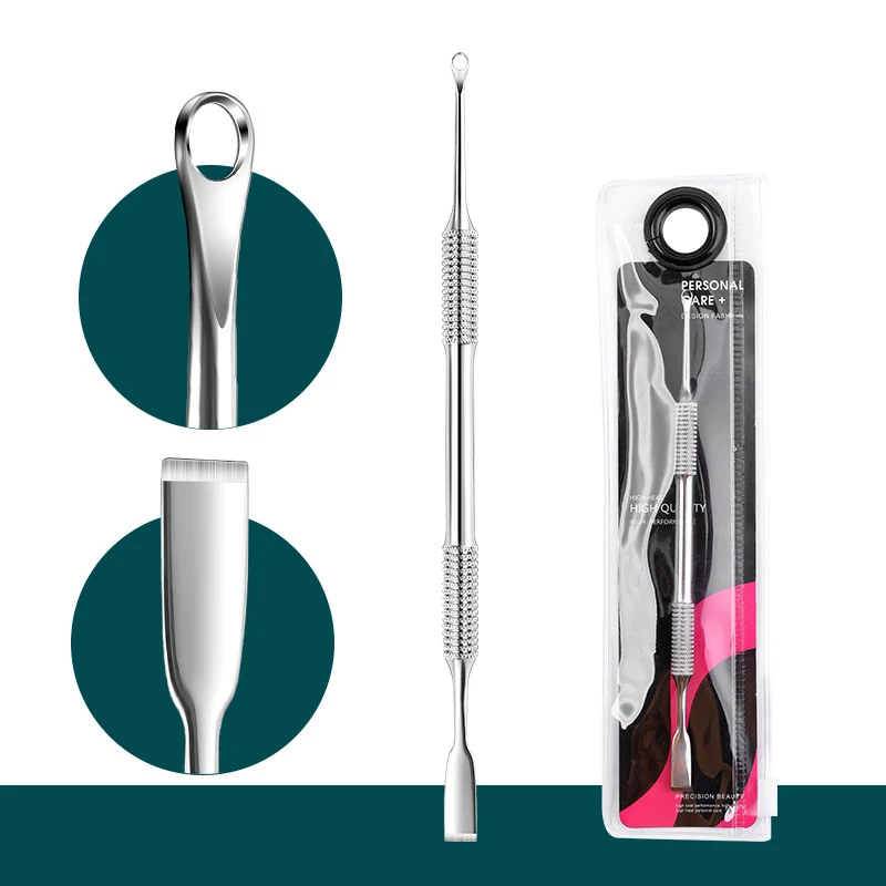 

Nail Circle Beveled Head Stainless Steel Cuticle Pusher Nail Art Sanding Tablet Manicure Sticks Tool For Salon Nails Accessories