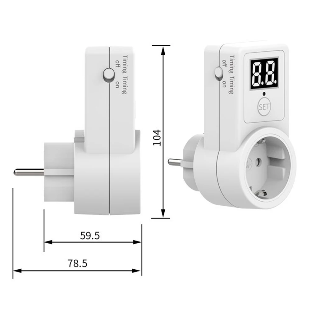 Digital Display Countdown Timer Time Control Functionality Two-Digit Display Compact Design Compatible Devices For Electric Cars