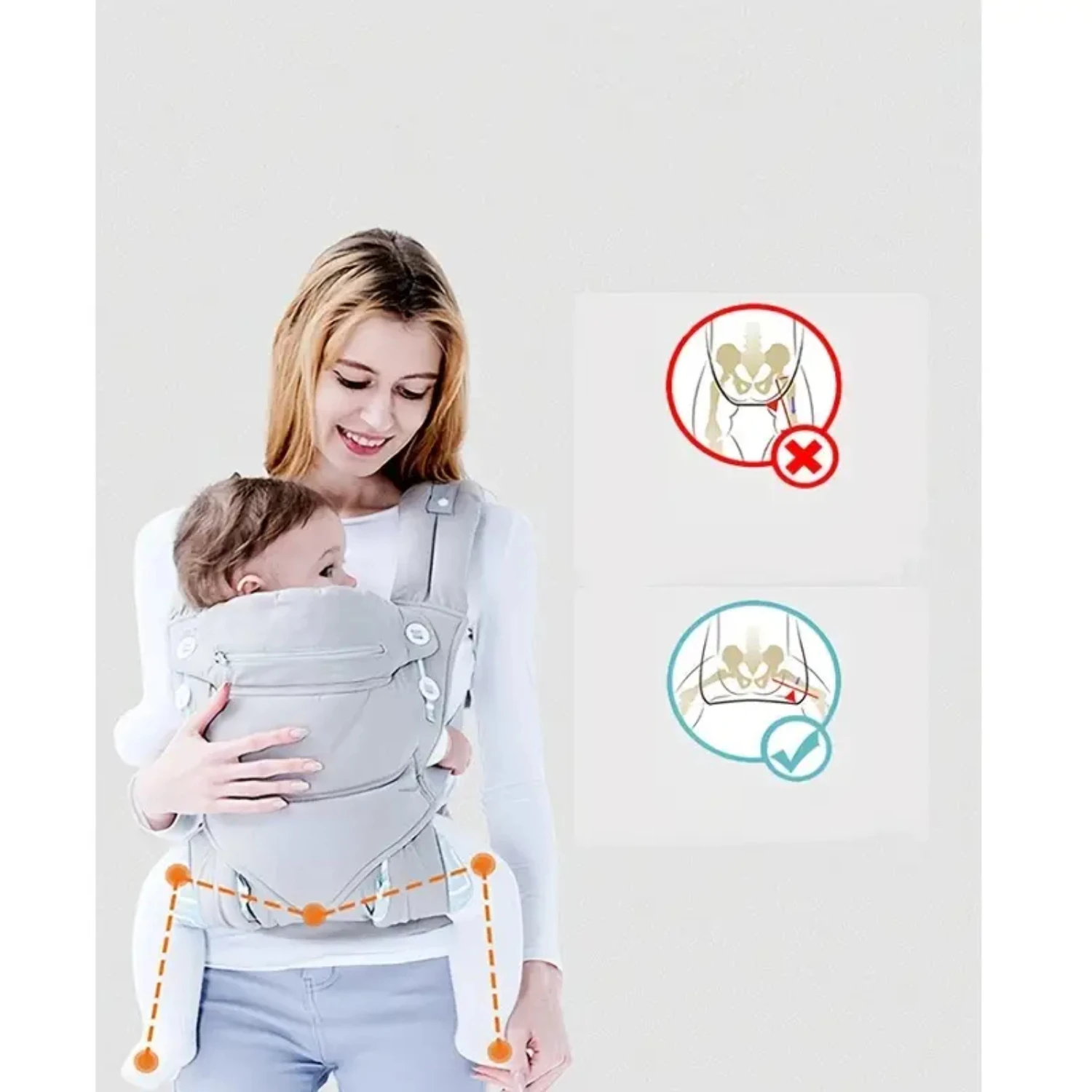 

Soft and Adjustable Baby Carrier for Infants to Toddlers, Provides Ultimate Comfort and Support, Ideal for Front and Back Carryi