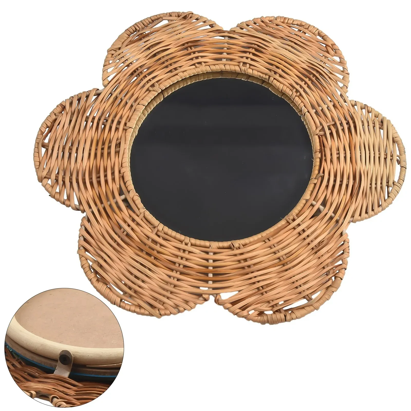 

Зеркало для ванной комнаты, декоративное зеркало для гостиной, сада, размеры 15 см, размеры 30 см, легкое настенное крепление