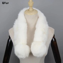 2024 New Lady Real Rabbit Fur Scarf Winter Soft 100%Genuine Rabbit Fur Scarf Girls Warm Real Rabbit Fur Scarf Handmade Fur Scarf