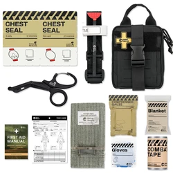 RHINO RESCUE CMS-Mini EDC Emergency Pack IFAK with First Aid Pockets - Survival Kit for outdoor camping