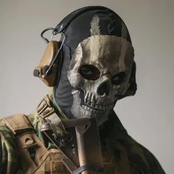 Call of Duty MWII Ghost Mask 2023 COD Cosplay Airsoft Tactical Ghost Actor