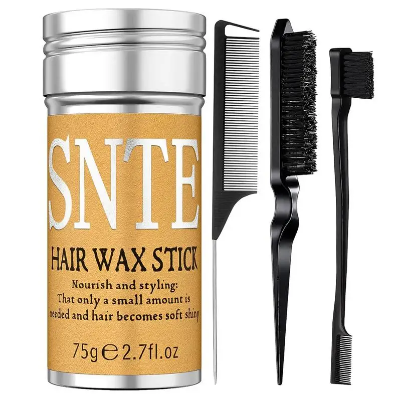 Slick Stick For Hair Hair Pomade And Combs For Stylish Styling Portable Wax Sticks Fashion Hair Style Supplies For Working Home