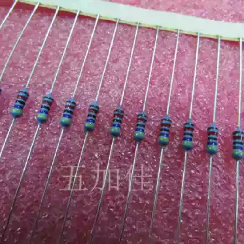 10-100pcs MF1/4W 47K 1% color ring resistor copper pin new order full resistance value