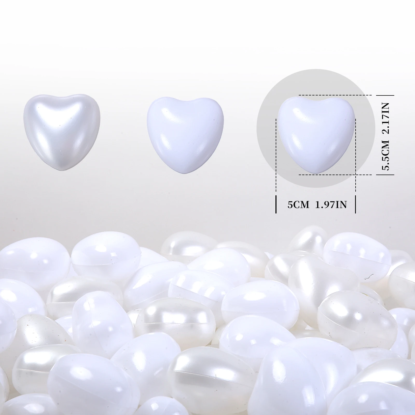 5.5 سنتيمتر 50/100 قطعة صديقة للبيئة الكرة حفرة كرات ملونة شكل قلب مع صافي حقيبة للأطفال بركة المياه الخيام في الهواء الطلق اللعب #4