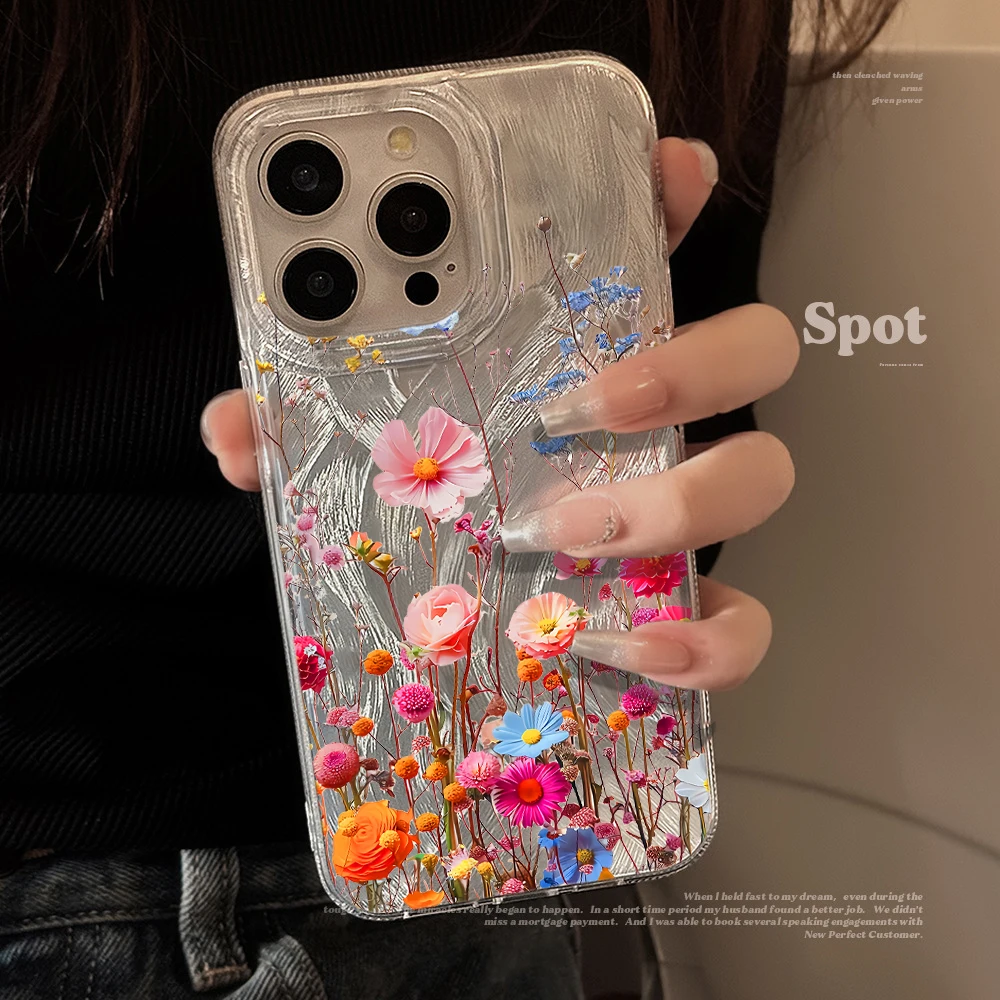 Minimal Floral Art Phone Cover For Samsung Galaxy S26 S25 S24 S23 S22 S21 Plus Ultra Edge FE A56 A55 A54 A53 A36 A35 A34 A33 A26