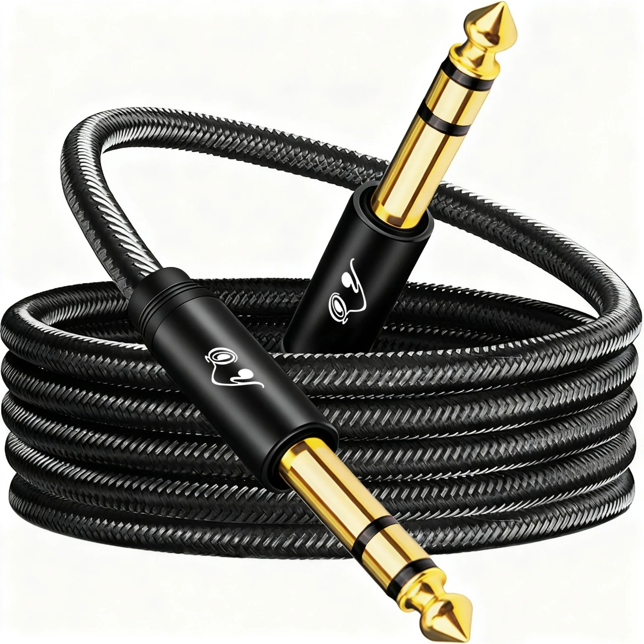 Cable de audio de 6,35 mm a 6,35 mm, cable TRS de 1/4”, cable de audio estéreo balanceado TRS a TRS de 1/4” (macho a macho), interconexión profesional