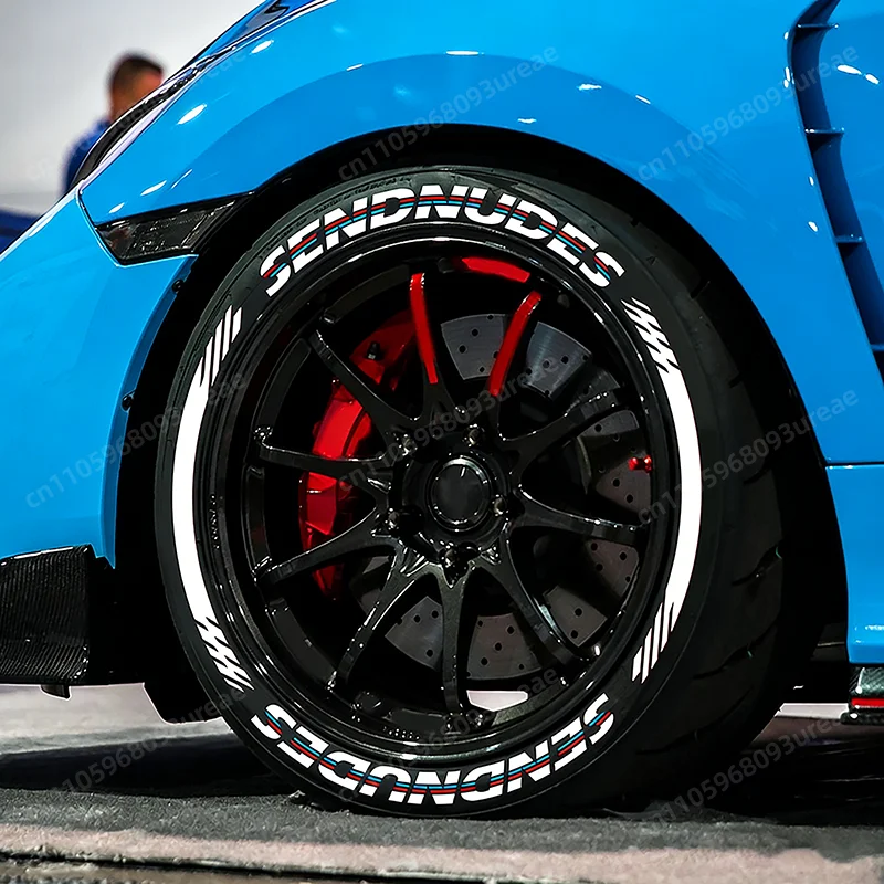 

Waterproof Permanent Tire Wheel Stickers - 3D Universal Decals -Personalized Durable Car Styling Label For car and Motorcycle