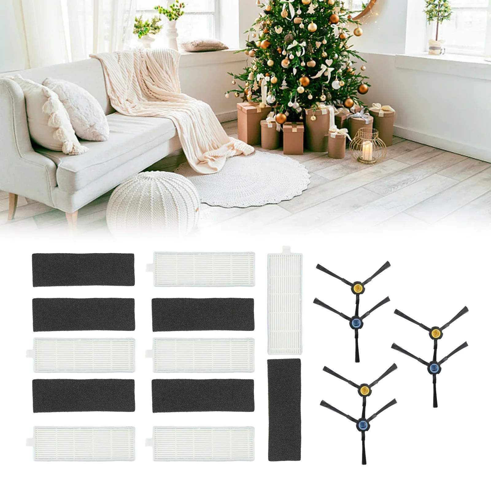 

Upgrade and Refresh Your For Silvercrest SSRA 1 Robot Vacuum Cleaner with Filter Brush Replacement Kits Renewed Cleaning Power