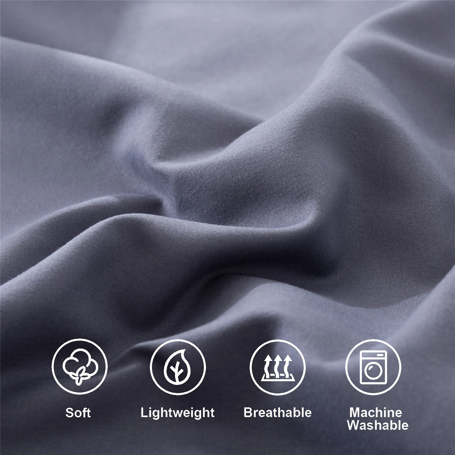 Battilo 2pcs Solid Envelope Pillowcases Queen King Size Pillowcover Soft&Breathab Microfiber Cushion Cover For Bed Hotel Bedding - view 6
