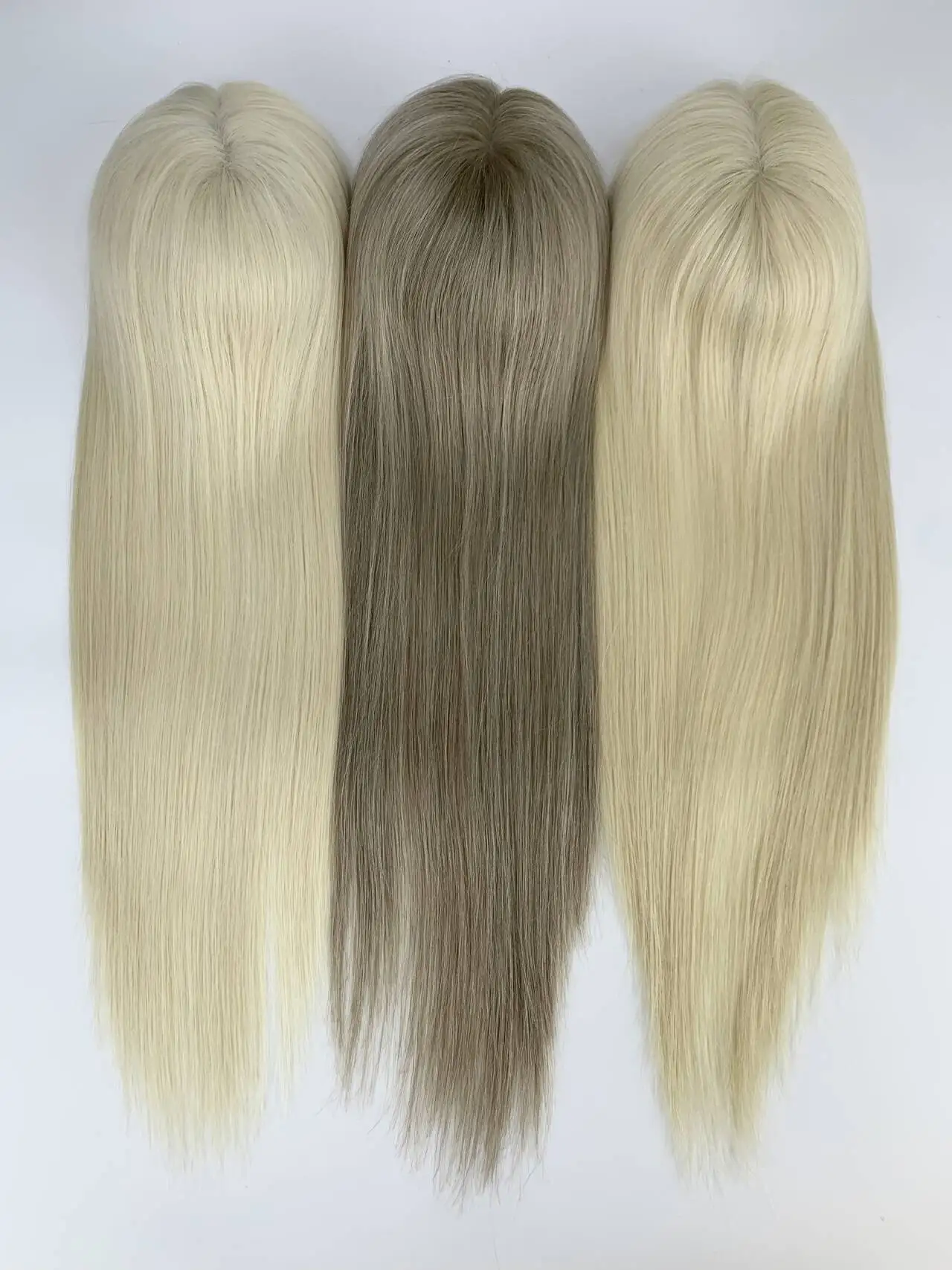 Il miglior topper per capelli umani al 100%, capelli vergini in pizzo svizzero completo, base da 6 x 5,5 pollici, 16 pollici, multi colori 1B/2/4/613