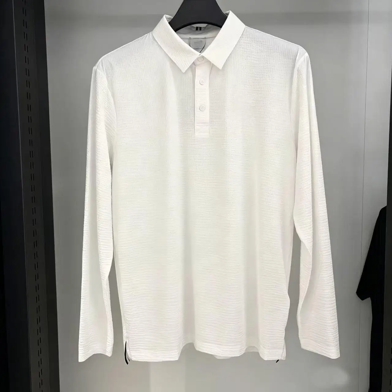 New Autumn Men Golf Long Sleeve Polo Tops Turn‑Down Collar Casual Outdoor Sport Wear Breathable Golf T‑Shirt