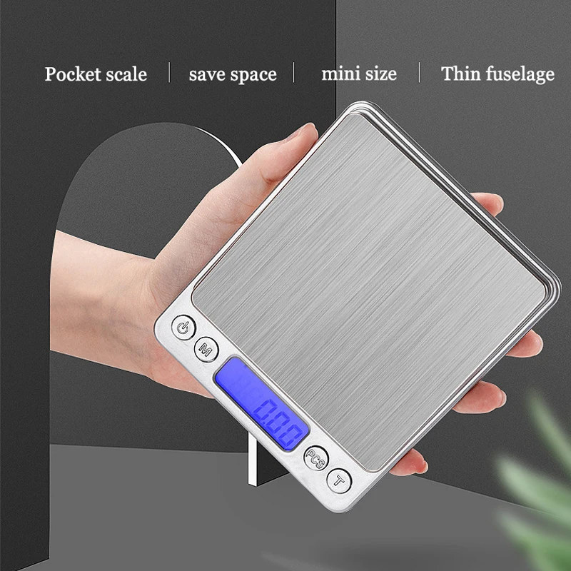 Digital Kitchen Scale 3000g/1000g/500g Small Jewelry Weighing 0.01g Gram Food Diet Postal Balance Measuring LCD Electronic Scale