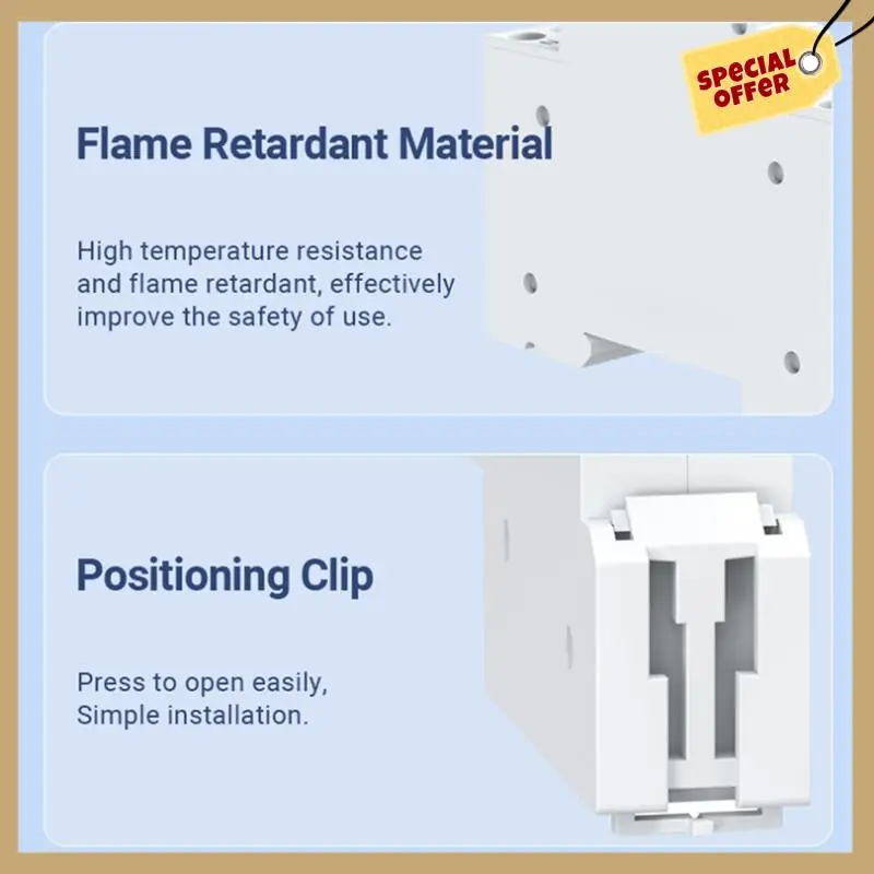Умный автоматический выключатель Tuya WIFI со стабильной производительностью 1P + N 1A-63A Регулируемая DIN-рейка с измерением Работа с Smart Life Alexa Home