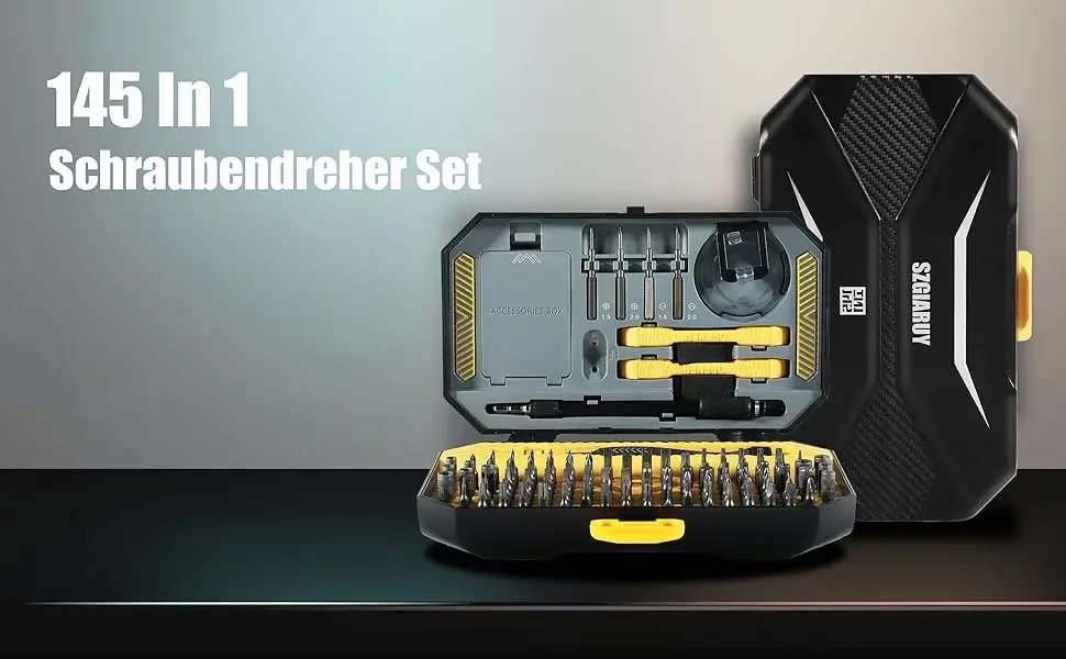 152-in-1 Magnetisches Präzisions-Schraubendreher-Set mit Hex- und Phillips-Magnetbits für iPhone, PC, professionelle Reparatur, Handwerkzeug-Schraubendreher – Detail 2