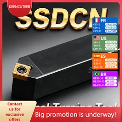SSDCN1212H09 SSDCN1616H09 SSDCN2020K09 SSDCN2525M09 SSDCN2525M12 External Turning Tool Holder Lathe CNC Cutting Tool Cutter Bar