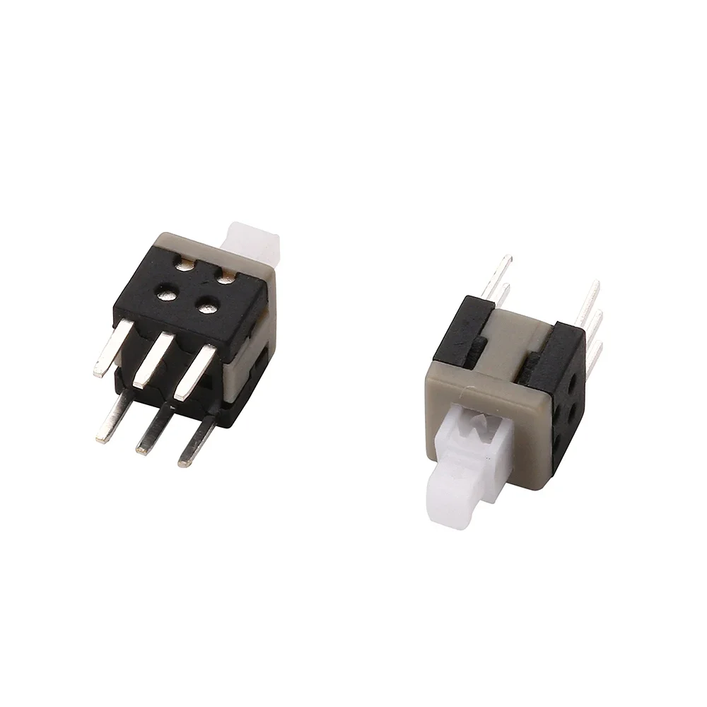 10Pcs/Lot 5.8x5.8 7x7 8x8 8.5x8.5mm Self Locking / Self Reset Push Tactile Power Micro Switch 6 Pin Button Switches