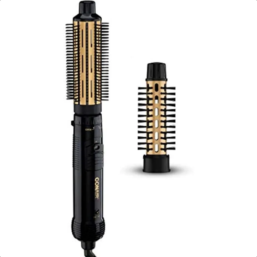 

2in1 Hot Air Curling Combo Includes 1.5inch Curl Brush and 1inch Aluminum Bristle Brush