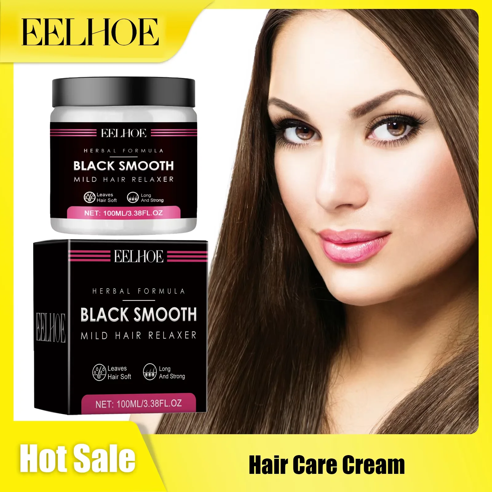 

EELHOE Hair Correction Cream Repair Damage Relieve Dryness Restore Luster Eliminate Frizz Deep Hydration Hair Moisturizing Cream