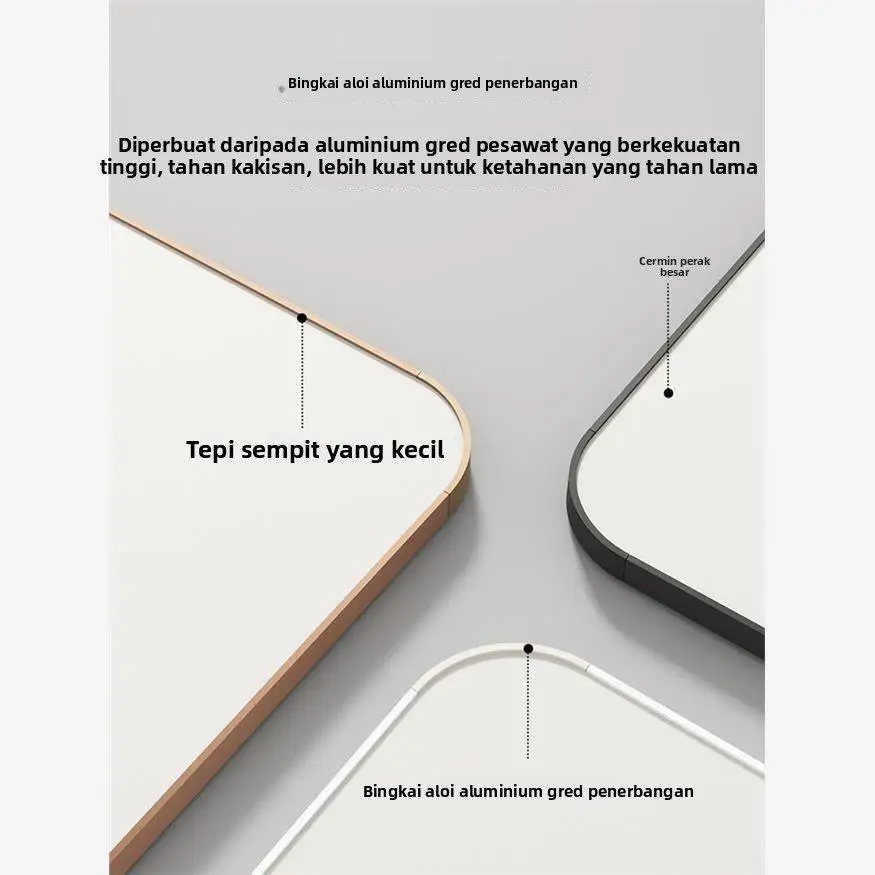 Full-Length Wall-Mounted Mirror Self-Adhesive Bedroom Door Hanging Student Dormitory Home Use Creative Cultural Makeup Mirror
