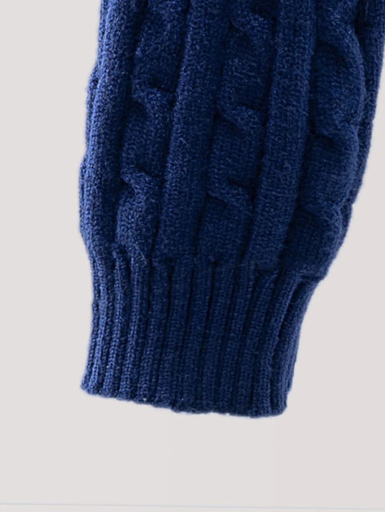 Kinderpullover mit Zopfmuster, Rundhalsausschnitt, lange Ärmel, warmer Strickpullover für Jungen und Mädchen, lässiger, weicher Pullover für Herbst und Winter – Detail 4