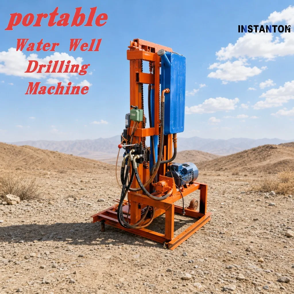Customized Lightweight Geological Rig Electric Powered Compact Design Shallow Well Boring Machine