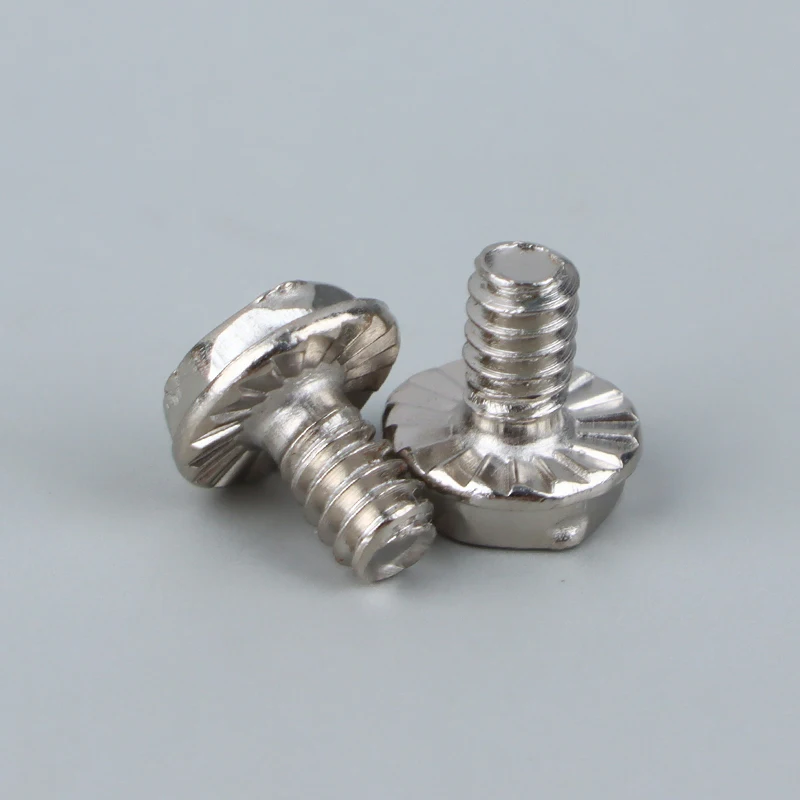 50PCS Toothed Hex 6/32 Computer PC Case Hard Drive Motherboard Mounting Screws For Motherboard PC Case CD-ROM Hard Disk Set kits