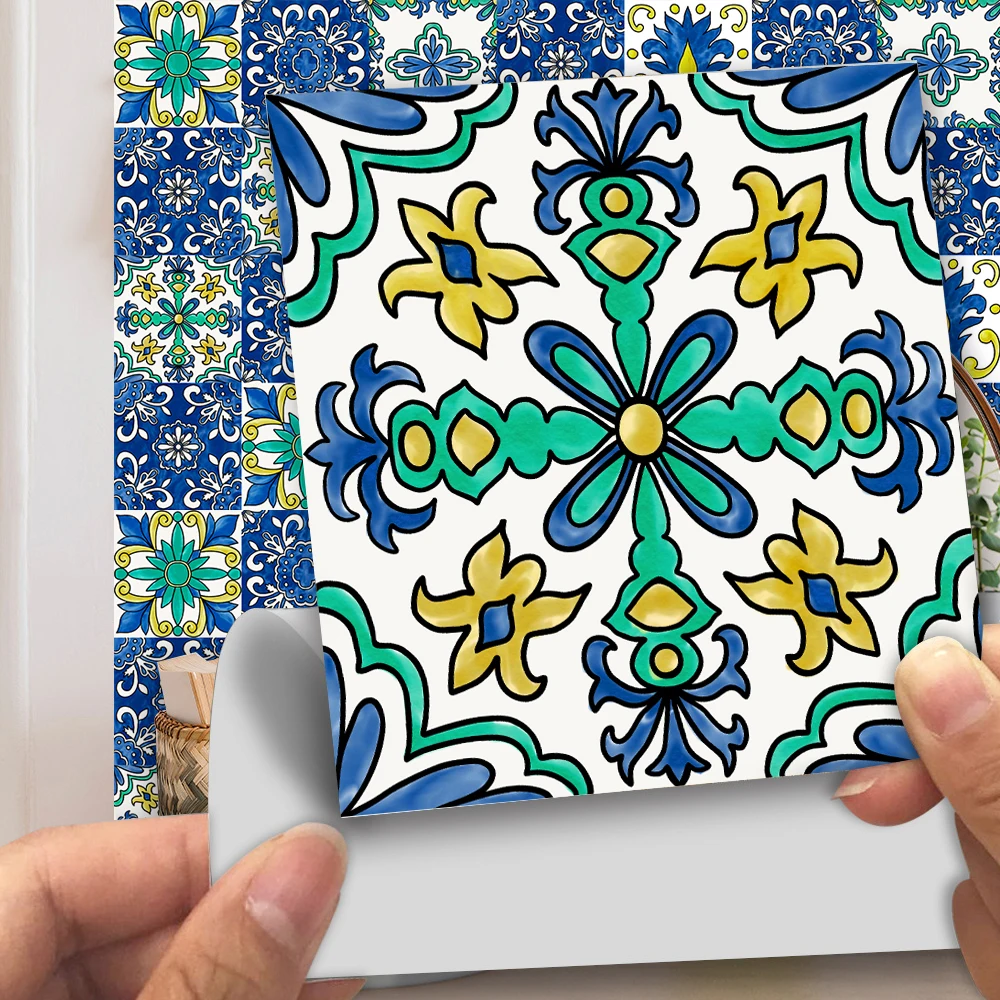 Kitchen Matte Tile Floor Sticker Transfers Covers Bedroom Bathroom Table Stair Wall Decor Waterpoof Peel & Stick PVC Wallpaper