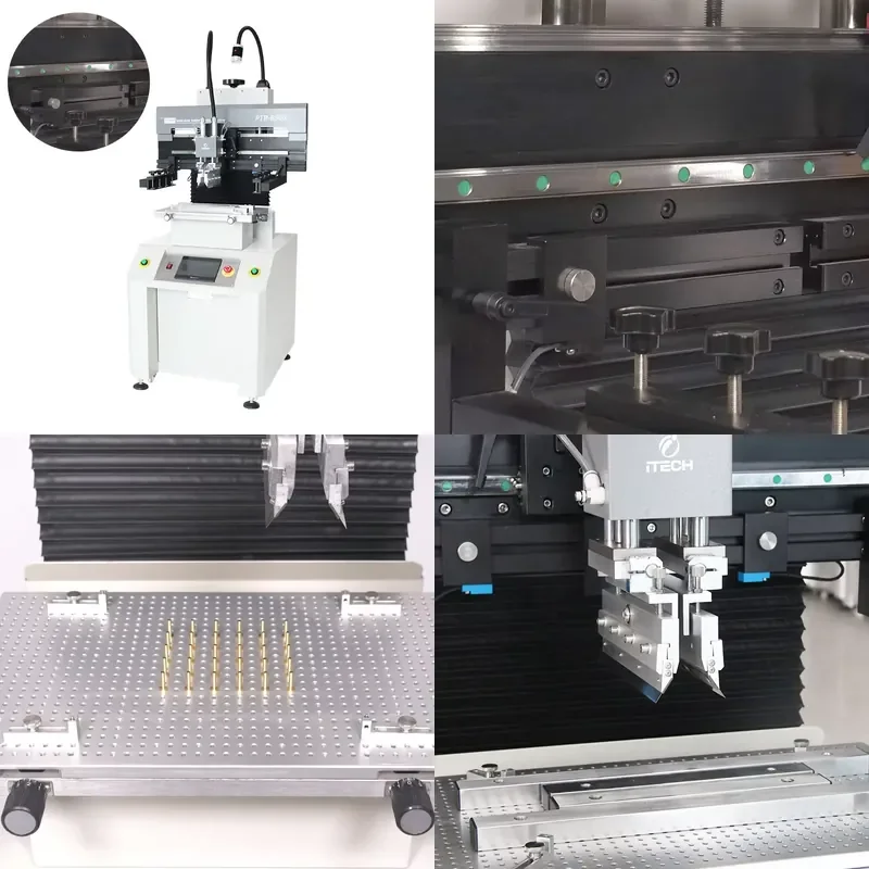 for ITECHSMT Semi Automatic Solder Paste Printing Machine Printed Circuit Board PTR B500 Automatic Production Line