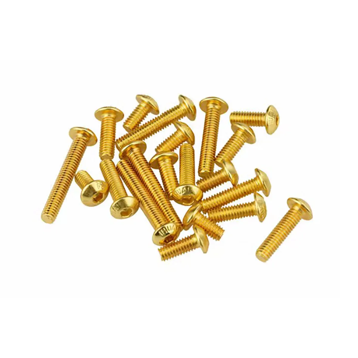 10.9 Grade High-Strength Titanium Plated Round Head Hexagonal Socket Screw M2M2.5M3M4M5M6