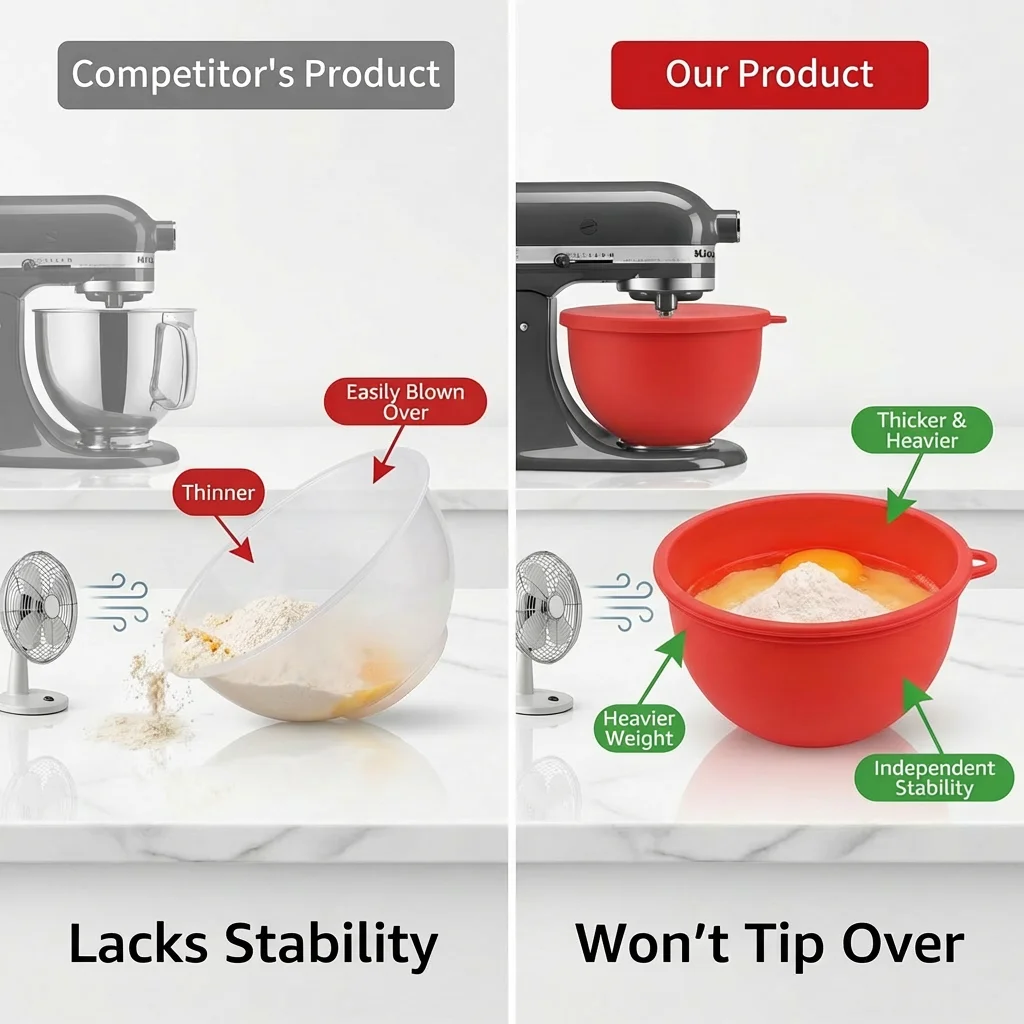 실리콘 뚜껑이 있는 실리콘 볼, 키친에이드 틸트헤드 5 - Kitchen Aid Baking Lid 리뷰 및 가격