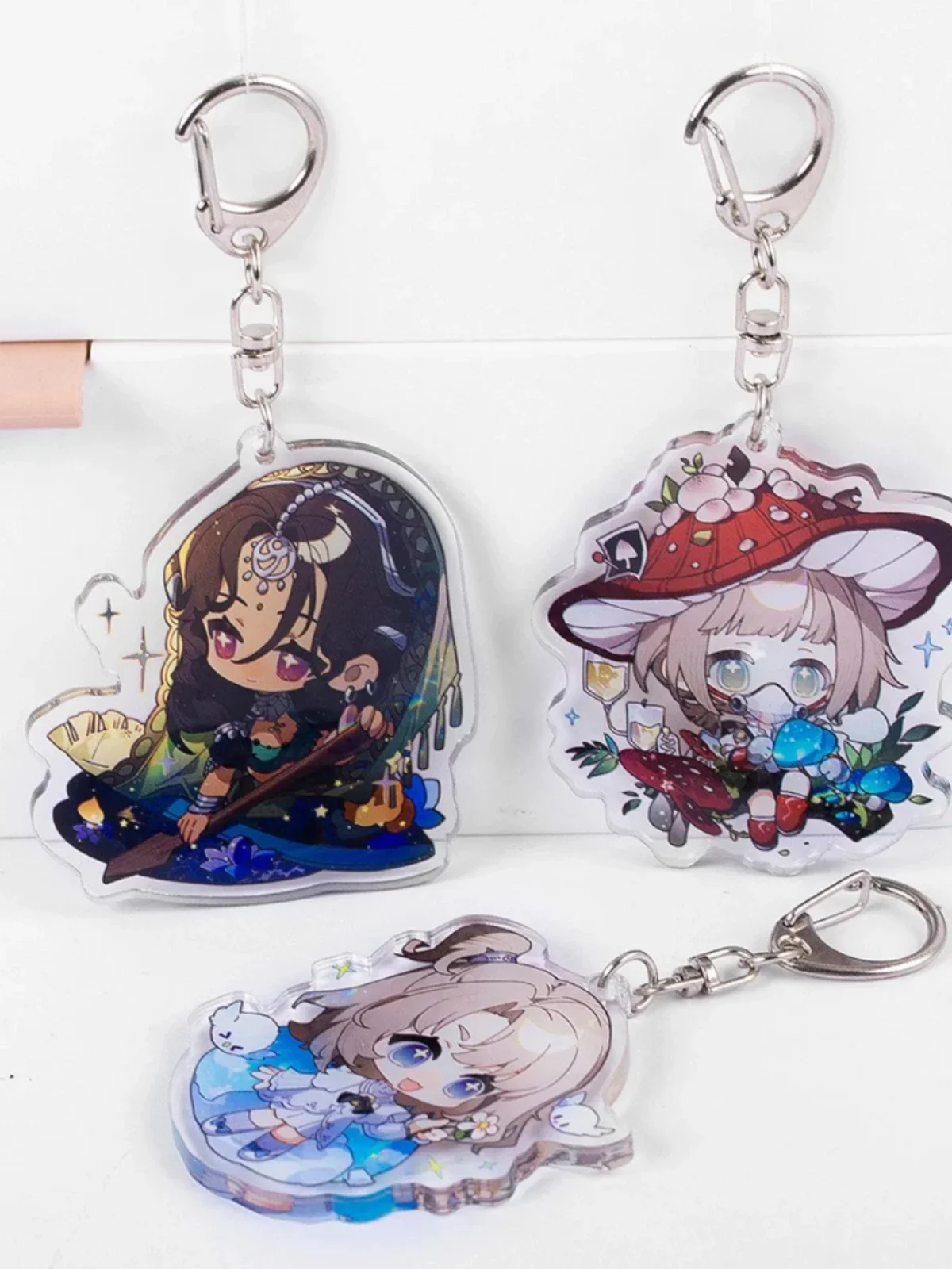 2024 Anime Reverse:1999 Hd Double-sided Pendant Druvis III Зима Spathodea 37 X 6 Lilya Background style Acrylic Keychain Gift