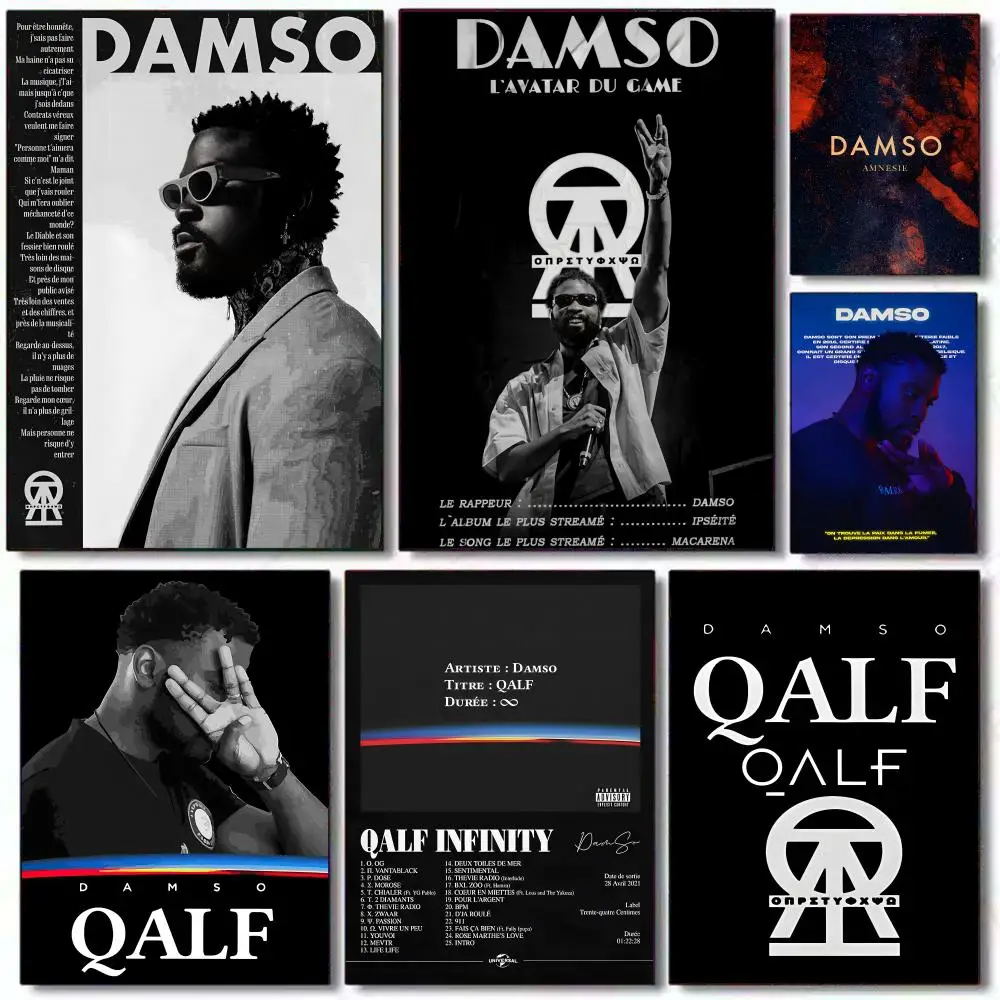 

Rapper D-damso Qalf Painting Calligraphy Canvas Posters Wallart for Living Room Painting Decoration Room Wall Decor 30x40cm