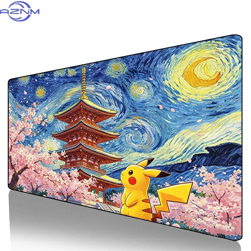 Mouse Pads Pokemon Pikachu Gengar original Gamer Computer Notebook Pc Mousepad Carpet rug Gaming Accessories Keyboard Desk Mat