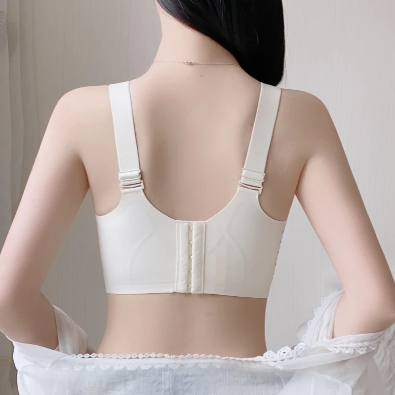 Underwear for women in summer, thin style, large chest, small chest, full cup sports, seamless vest, bra