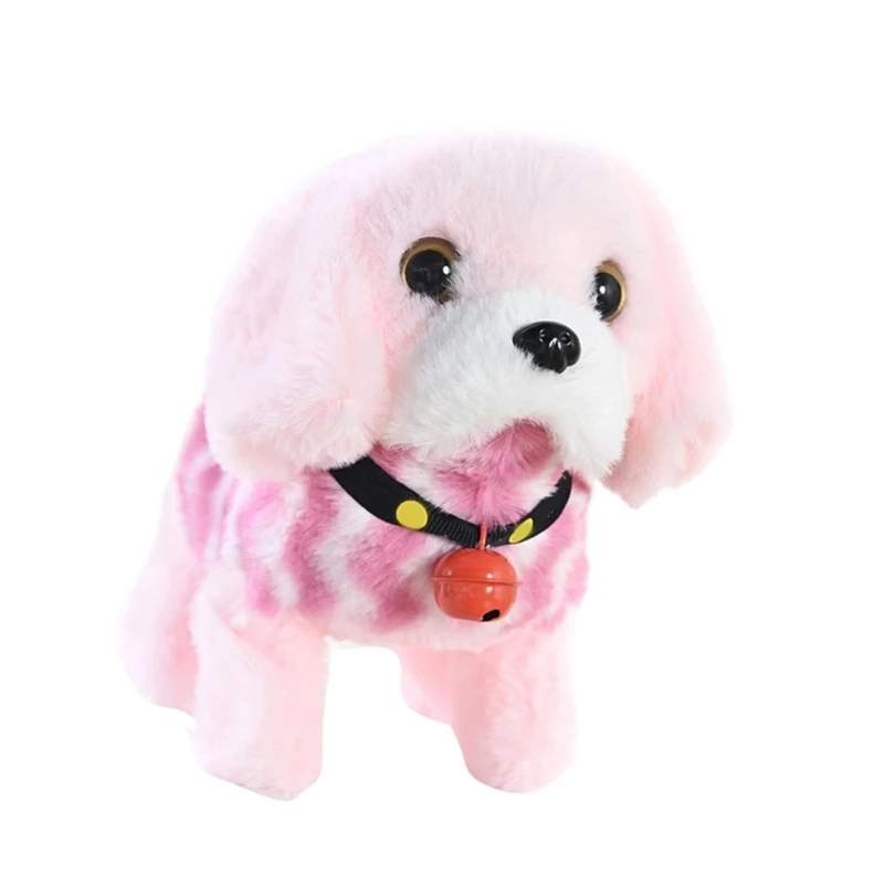  Battery Operated Moving Plush Dog Toy For Children Walk And Wag Tail